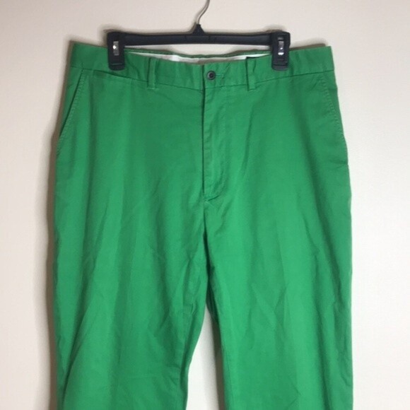 Polo golf Ralph Lauren green cotton twill with stretch pants size 35x30 - Picture 2 of 15